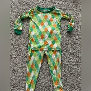 Little Sleepies Dragon Scales Pajamas. Good Condition. 12-18 Months